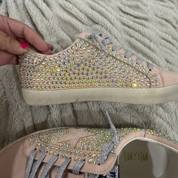 Mi.im Pink Rhinestone Star Sneakers – Worn Once, Size 8 - Picture 13 of 15